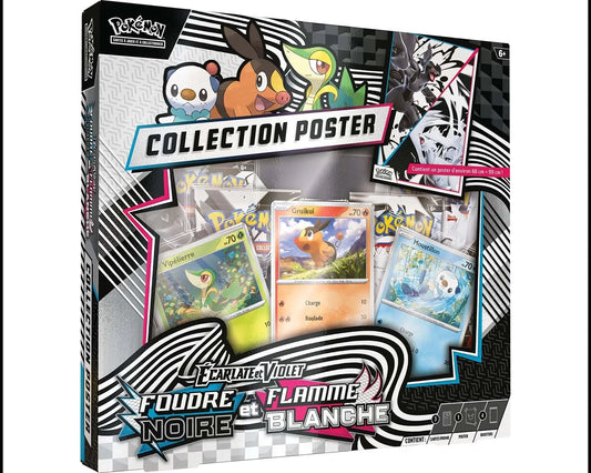 Coffret Collection Poster – Foudre Noire & Flamme Blanche (Écarlate & Violet EV10.5) FRA