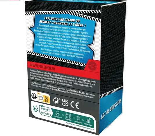 Pokémon Écarlate et Violet – Bundle de 6 Boosters Foudre Noire FRA