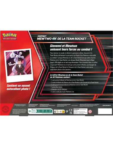 Coffret Mewtwo ex de la Team Rocket  FRA