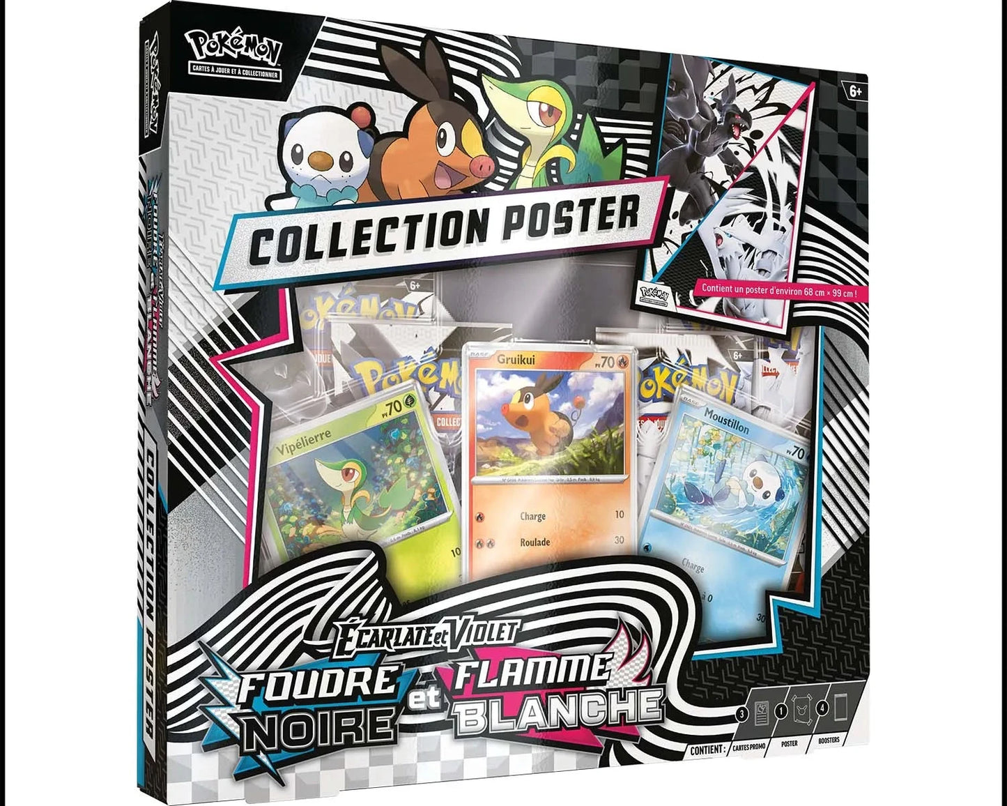Coffret Collection Poster – Foudre Noire & Flamme Blanche (Écarlate & Violet EV10.5) FRA
