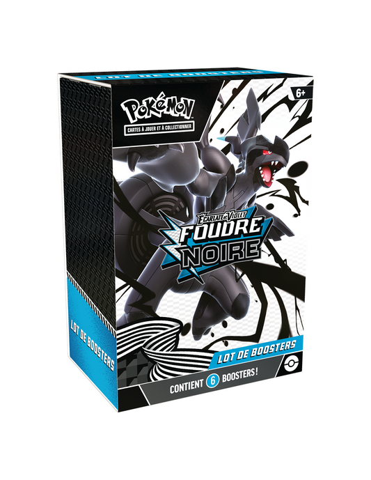 Pokémon Écarlate et Violet – Bundle de 6 Boosters Foudre Noire FRA