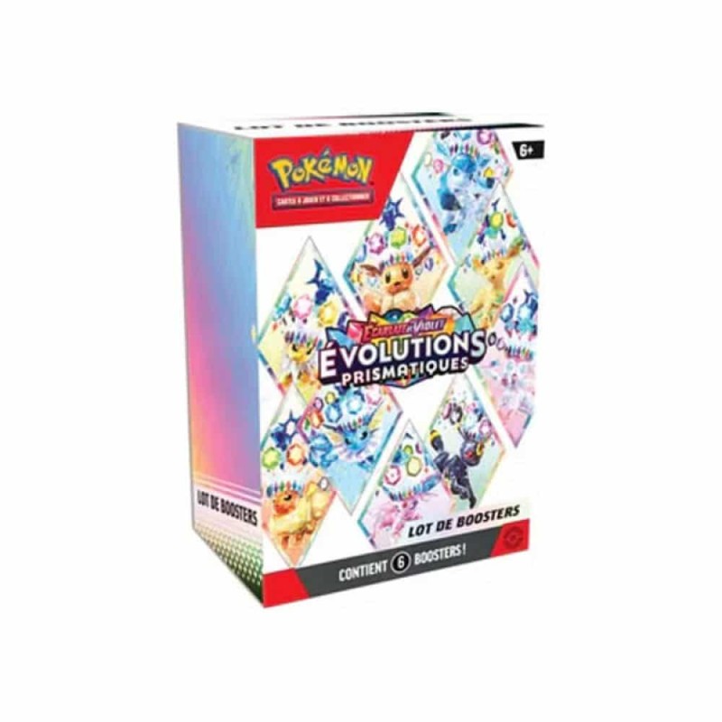 Pokémon Écarlate et Violet – Bundle Évolutions Prismatiques 6 boosters FRA