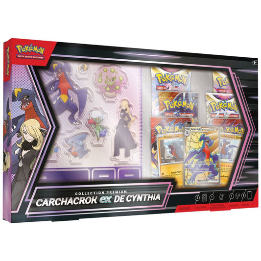 Coffret Premium Carchacrok EX de Cynthia (Écarlate & Violet) FRA