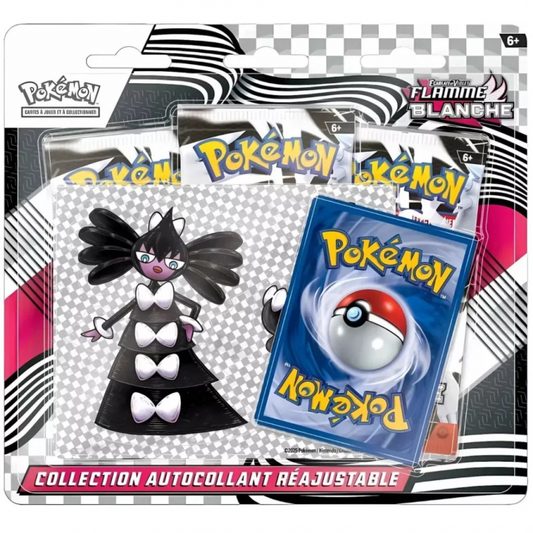 Tripack Écarlate & Violet – Flamme Blanche 3 Boosters Collection Autocollant Réajustable FRA